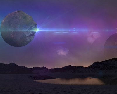 Scientists are finding water in unlikely places throughout the solar system. Image: Illustration.